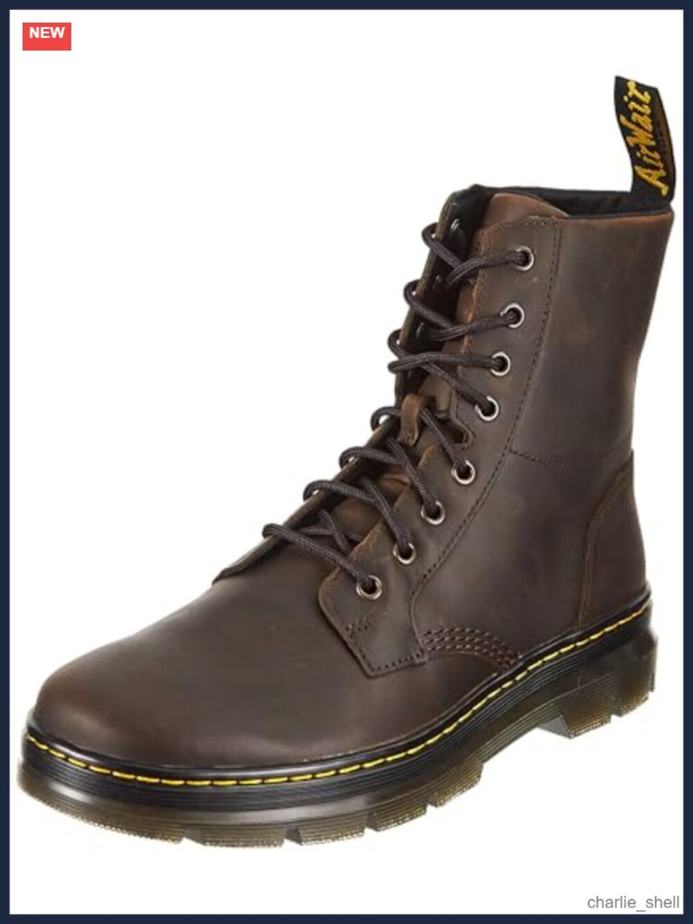 Dr. Martens Unisex Combs Leather 8 Eye Ankle Boot